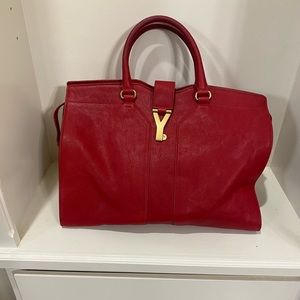 Authentic Yves Saint Laurent Y-Ligne  Leather Bag